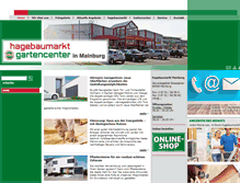 Tablet Screenshot of hagebaumarkt-mainburg.de